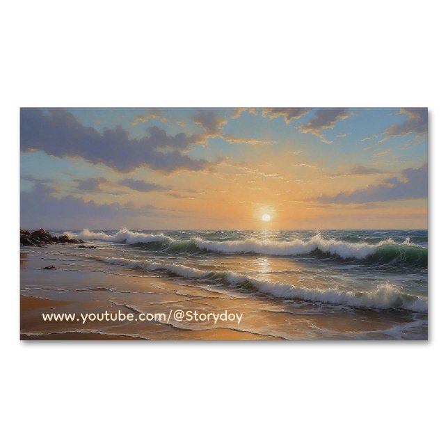 Seascape Storydoy Magnetische Visitenkarte (Vorderseite)