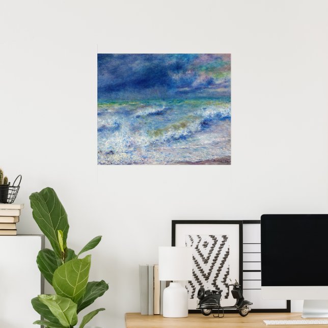Seascape von Pierre-Auguste Renoir Poster (Heimbüro)