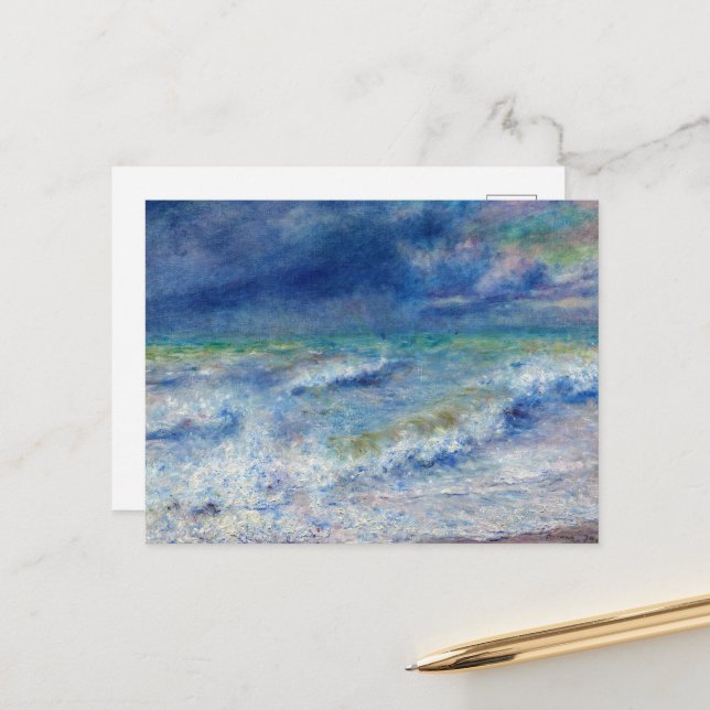 Seascape von Pierre-Auguste Renoir Postkarte (Vorderseite/Rückseite Beispiel)
