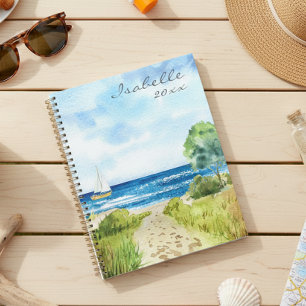 Seascape Watercolor Plage Océan Personnalisé