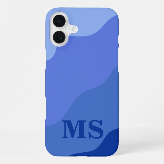 Seascape with Beach, Great Wave & Mount Sea Case iPhone 16 Plus Hülle (Rückseite)