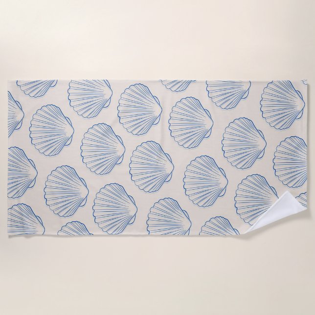 Seashell Aesthetic Strandtuch (Vorderseite)