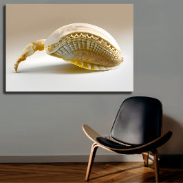 Seashell Art Inspiriert Leinwanddruck
