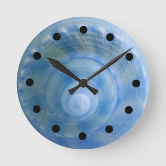 Seashell-Bad-Set-Wand-Uhr Runde Wanduhr