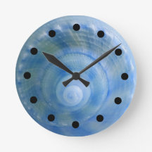 Seashell-Bad-Set-Wand-Uhr