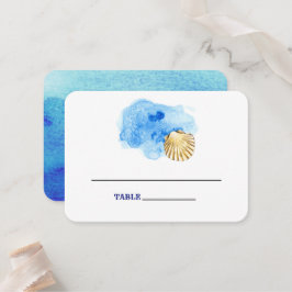 Seashell Beach | Hochzeitstische Platzkarten am Me