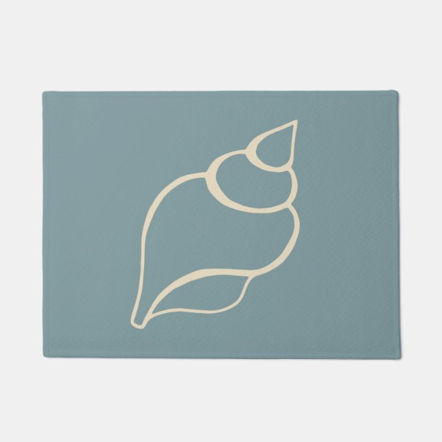 Seashell Beach Shell Porte de bienvenue Mat tapis  (Devant)