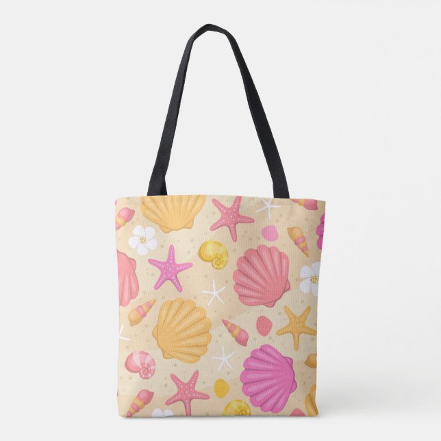 Seashell Beach Tote Bag Tasche (Rückseite)