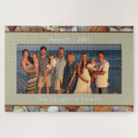Seashell Beach Vacation Family Foto<br><div class="desc">Puzzle. Ferien in Strandfamilien. Hintergrund.</div>