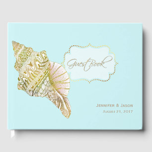 Seashell Beach Wedding Gästebuch