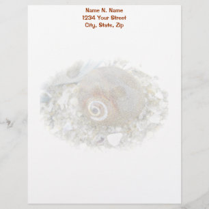 Seashell bei Niedrigtidekoordinierungselementen Briefbogen