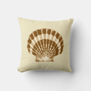 Seashell - braun und beige kissen