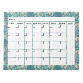 Seashell Calendar Notepad Notizblock