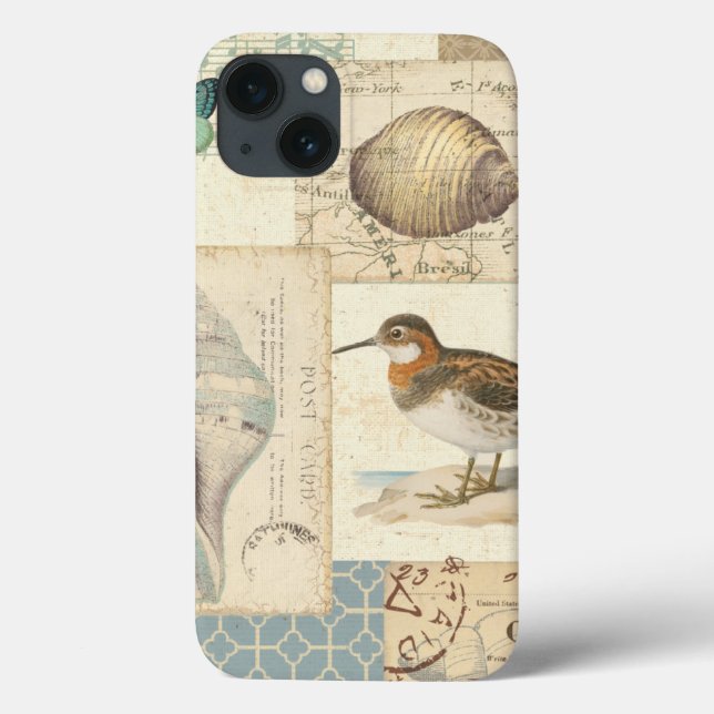 Seashell Collage Case-Mate iPhone Hülle (Rückseite)