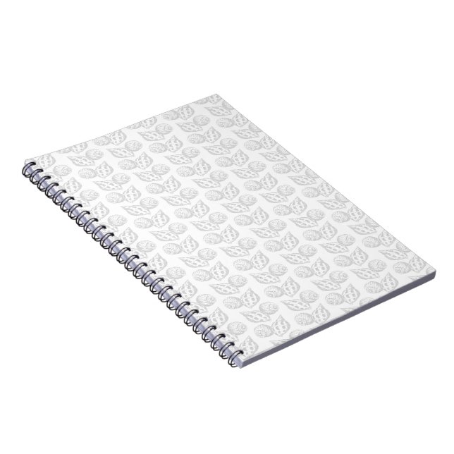 Seashell elegante Muster-Zwischenwand Notizblock (Rechte Seite)