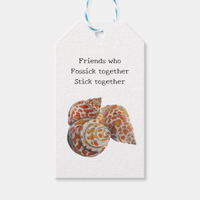 Seashell/Fossickers Geschenkanhänger (Vorderseite)