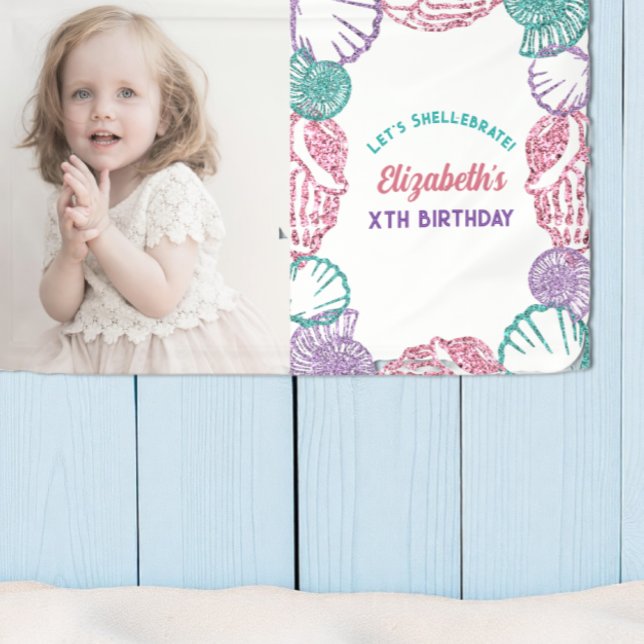 Seashell Girls Birthday Banner (Von Creator hochgeladen)