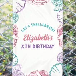 Seashell Girls Birthday Banner