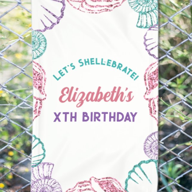 Seashell Girls Birthday Banner (Von Creator hochgeladen)