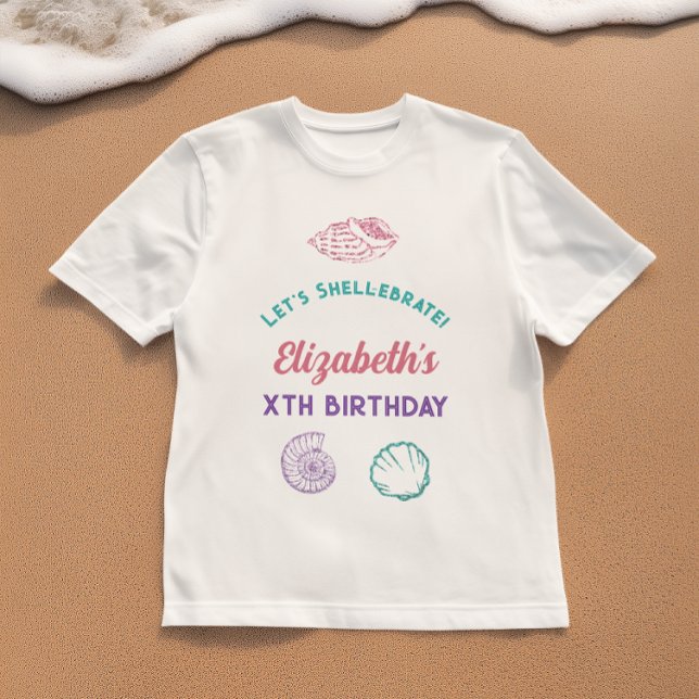 Seashell Girls Birthday T-Shirt (Von Creator hochgeladen)