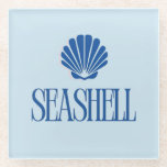 Seashell Glasuntersetzer<br><div class="desc">🖤</div>