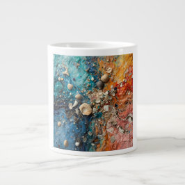 Seashell Grit Composite Coastal Biophilic Texture Jumbo-Tasse