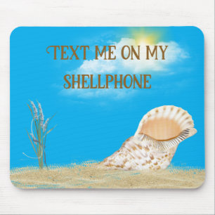 Seashell in Sand in Sunshine Mousepad