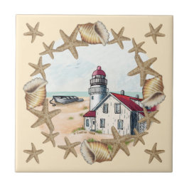 Seashell Lighthouse Fliesen