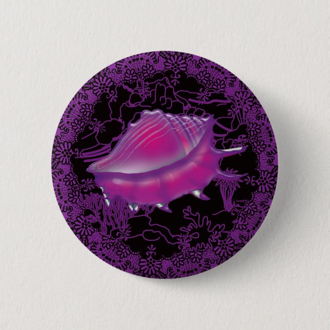 Seashell Lila Button (Vorderseite)