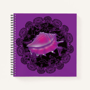 Seashell Lila Notizbuch
