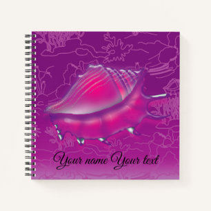 Seashell Lila Notizbuch