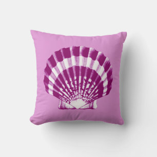 Seashell - lila und violett kissen