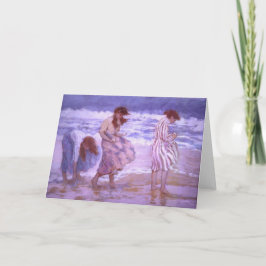 Seashell-Mädchen-Karte Karte