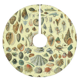 Seashell Muschel Mollusk Clam Polyester Weihnachtsbaumdecke