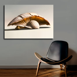 Seashell Mushroom Leinwand Mauer Art