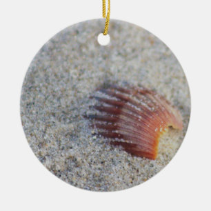 Seashell on Beach Ornament