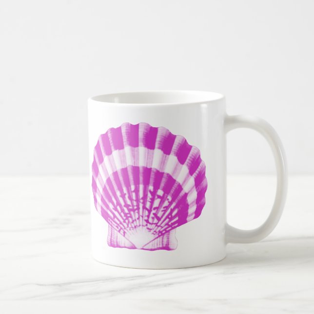 Seashell - orchid und weiß kaffeetasse (Rechts)