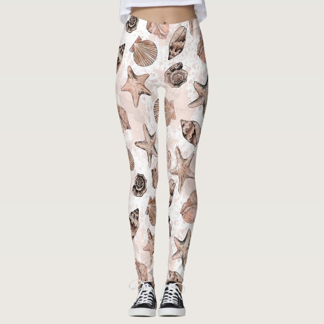 Seashell Pattern Leggings (Vorderseite)
