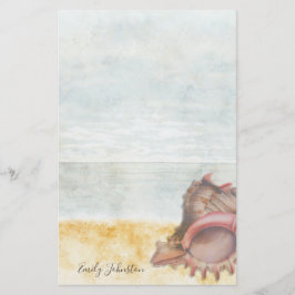 Seashell-personalisiertes Briefpapier