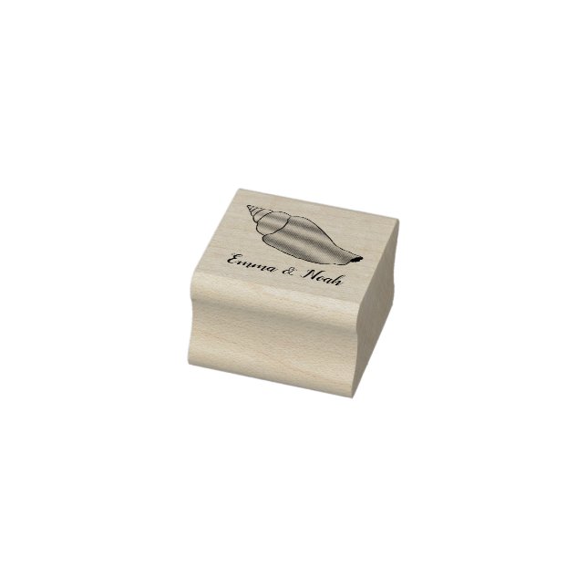 Seashell Personalize Wedels Name Gummistempel (Stempel)