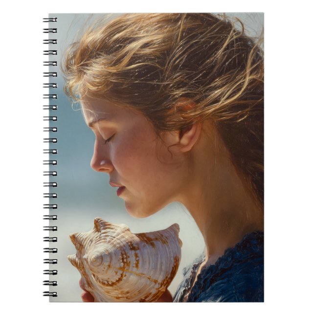Seashell Reflection Ocean Notebook Notizblock (Vorderseite)