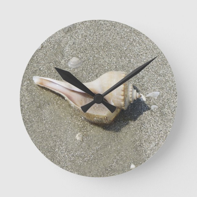 Seashell Runde Wanduhr (Vorderseite)