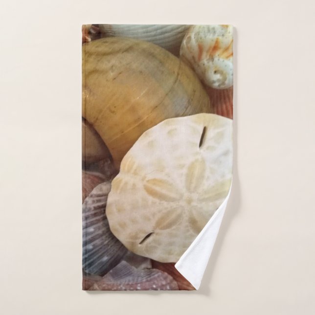 Seashell Sand Dollar Muster Handtuch (Handtuch)