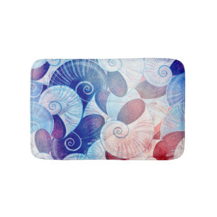 Seashell Scanner-Muster Badematte
