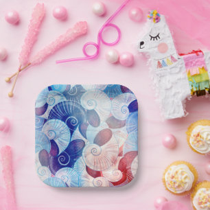 Seashell Scene Pattern Pappteller