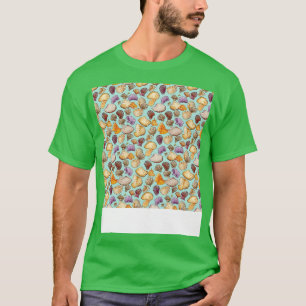 Seashell Seamless Pattern Sea Muschel Clam Beach S T-Shirt