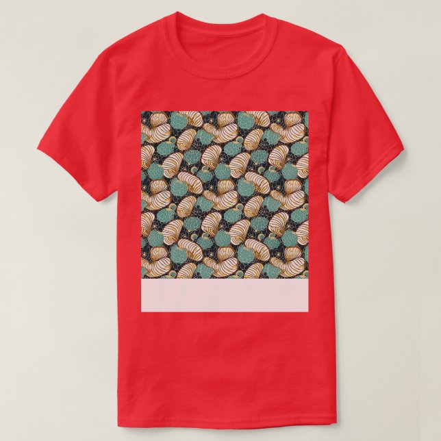 Seashell Seamless Pattern Sea Muschel Clam Beach S T-Shirt (Design vorne)