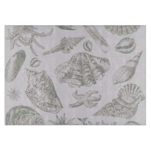 Seashell Soft Antique Art Beach Muscheln Schneidebrett