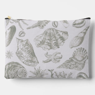 Seashell Soft Antique Art Beach Muscheln Zubehörtasche