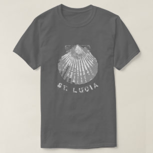 Seashell St. Lucia erschüttert T-Shirt